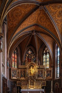 Chancel in the Minster of Our Lady, Villingen-Schwenningen, Baden-Württemberg, Germany, Europe
