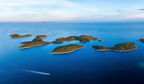 Pakleni or Paklinski Islands off the island of Hvar, Dalmatia, Croatia, Europe