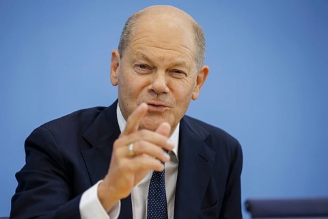 Olaf Scholz (SPD), Federal Chancellor, presents the 2025 budget at the BPK. Berlin, 05.07.2024.