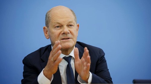 Olaf Scholz (SPD), Federal Chancellor, presents the 2025 budget at the BPK. Berlin, 05.07.2024.