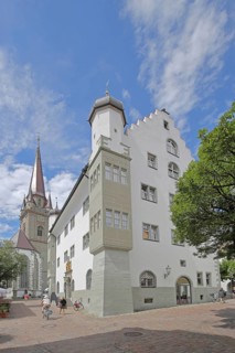 Austrian Castle and Minster, historic building, Radolfzell, Untersee, Lake Constance, Lake