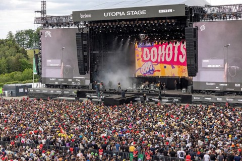 Adenau, Germany, 8 June 2024: Donots play at Rock am Ring. The festival takes place at the