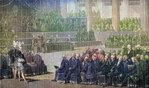 Opening of the Estates General, France, Historical, digitally restored reproduction from a 19th