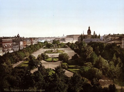 Skansen, Stockholm, Sweden, c. 1895, Historic, digitally restored reproduction from a 19th century
