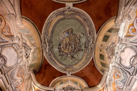 Ceiling painting, cloister, Hieronymite monastery Mosteiro dos Jerónimos, also known as Mosteiro de