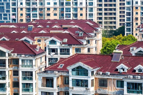 Property Residential buildings as an issue Property crisis Economy in Shanghai, China, Asia