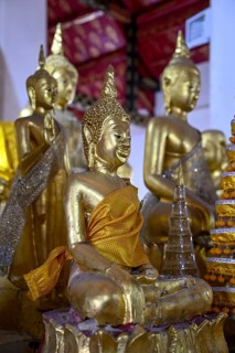 Buddha statues in Wat Arun, Temple of Dawn, Bangkok, Thailand, Asia