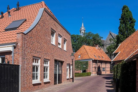 Alley Old Town Ootmarsum, Dinkelland, Twente, Overijssel, Netherlands