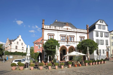Market Square with Main Guard in Late Classicism Style, Domplatz, Wetzlar, Hesse, Germany, Europe