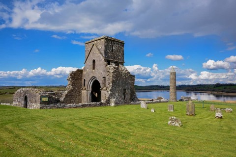 St Mary's Augustinian Priory, Augustinian Monastery St. Marien, Devenish Island, Lough Erne,