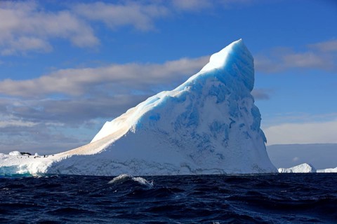 Iceberg, Weddell Sea, in blue water, Antarctica