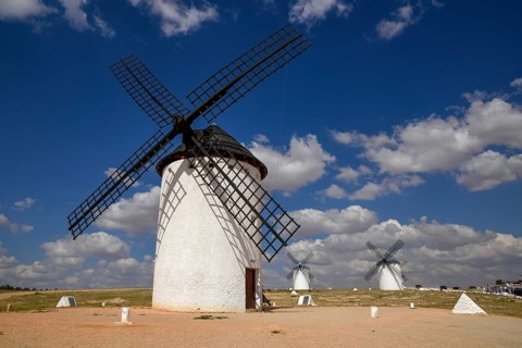Windmills, Campo de Criptana, Province of Ciudad Real, Castilla-La Mancha, Spain, Europe