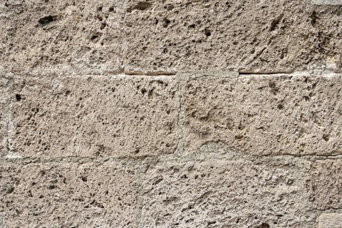 Limestone tuff wall stones, Swabian Alb, Baden-Württemberg, Germany, Europe