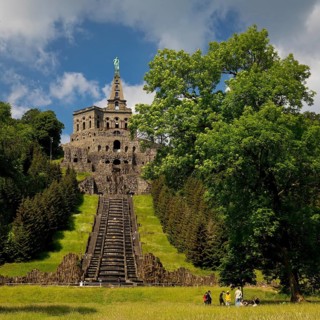 Bergpark Wilhelmshöhe, Hercules Building with the Great Cascades, UNESCO World Heritage Site,