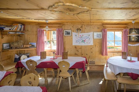 Stube in the Finalhof, Schnalstal Valley, Vernagt, South Tyrol, Italy, Europe