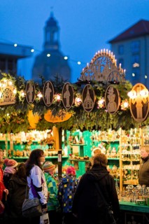 The Striezelmarkt, which has been held since 1434, is the oldest Christmas market in Germany and