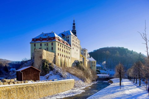 Weesenstein Castle in Winter