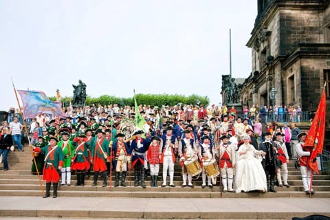 Baroque Festival Dresden. For the 3rd Baroque Festival in Dresden, there was a parade of all