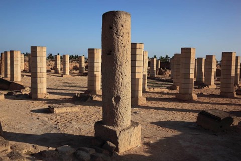 Settlement remains of the city and incense port of Al-Baleed, Unesco World Heritage Site, Salalah,