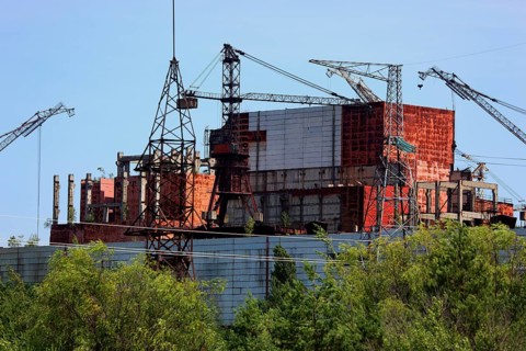 In the closed and uninhabitable 30-kilometre zone around the Chernobyl power plant and the workers'