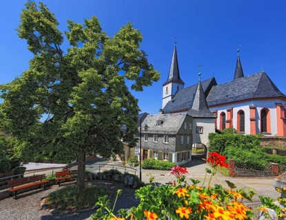 The fortified church Zum Heiligen Geist in Grafengehaig. It is one of the best-preserved and oldest