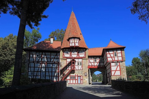 The Rödelsee Gate, south side, Iphofen, district of Kitzingen, Lower Franconia, Bavaria, Germany,