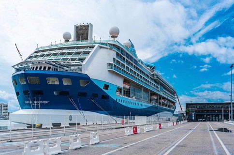 TUI Marella Discovery Cruise Ship in Port of Toulon, France, Europe