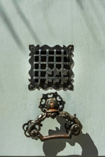 Wooden door knocker.Nievre departement. France