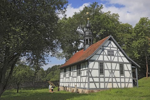 Henneberg Open-Air Museum at Veßra Monastery, Hildburghausen County, Thuringia, Germany, Europe