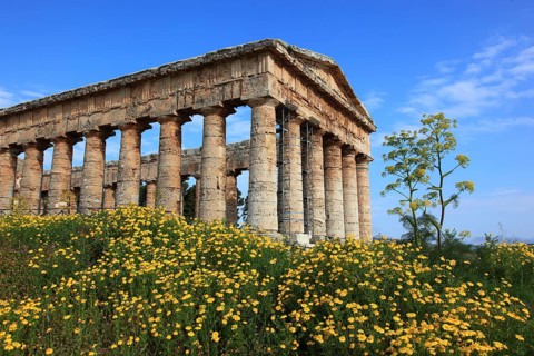 Temple of Hera, Temple of Hera in the former ancient city of Segesta, the province of Trapani,