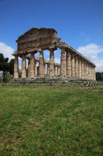 The Athenaion, Temple of Ceres or Temple of Athena in Paestum, Campania, Italy, Europe