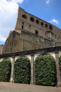 View from the Certosa di San Martino to the Castell Sant' Elmo, on the Vomero above Naples,