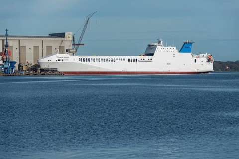 Ferry Tennor Ocean, launched in 2022, Flensburg, Schleswig-Holstein, Germany, Europe