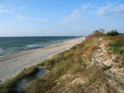 Dunes and beach on the Baltic Sea in the Curonian Spit National Park, Dune, Nida, Curonian Spit,