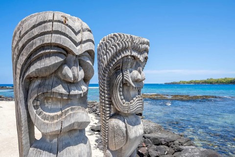 Pu'uhonua O Honaunau National Historical Park, Big Island, Hawaii, USA, North America