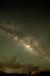 Milky Way over the West Coast of Big Island, Waikoloa, Big Island, Hawaii, USA, North America