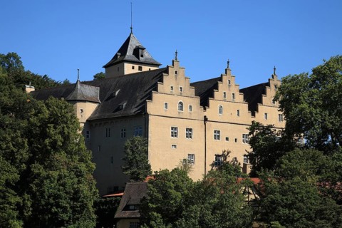 Mainberg Castle near Schweinfurt, Schweinfurt district, Lower Franconia, Bavaria, Germany, Europe