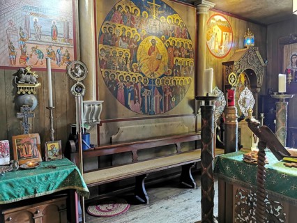 Church of the Orthodox parish of St Nektarios in Bischofsheim a. d. Rhön, Rhoen, district of