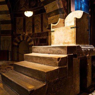 Karlsthron, Aachen Royal Throne, Aachen Cathedral, UNESCO World Heritage Site, Aachen, North