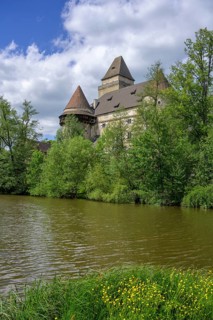 Castle with water-filled moat, Heidenreichstein, Lower Austria, Austria, Europe