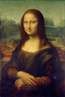Mona Lisa by Leonardo da Vinci, Historical, digitally restored reproduction of a 19th century