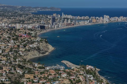 View of Calp, Alicante, Costa Blanca, Spain, Europe