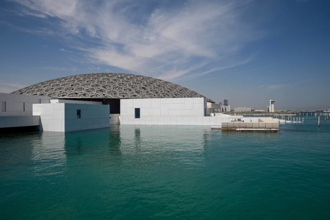 Louvre Abu Dhabi, Architect Jean Nouvel, Saadiyat Island, Abu Dhabi, United Arab Emirates, Asia