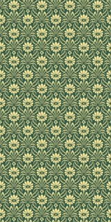 Decorative Art Nouveau floral print, seamless vector pattern