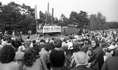 Flowers for Stukenbrock the memorial tribute to Soviet Nazi victims on 6.9.1975 is an event at the