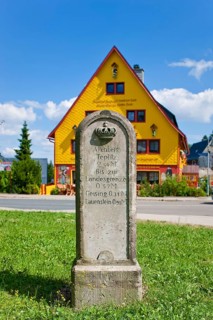 Royal Saxon milestone in Altenberg