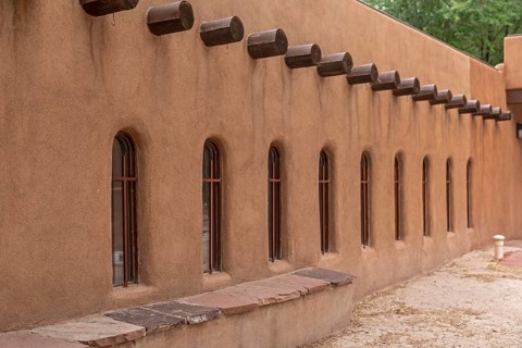 Chimayo, New Mexico, El Santuario de Chimayo, a Roman Catholic pilgrimage shrine in the mountains