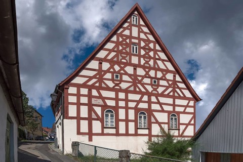 Former Jewish synagogue, today together with the local history museum, Schnaittach, Middle