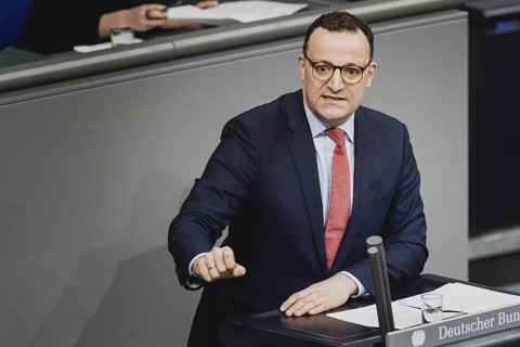 Jens Spahn, Mitglied des Deutschen Bundestages (CDU CSU), aufgenommen im Rahmen einer Sitzung des