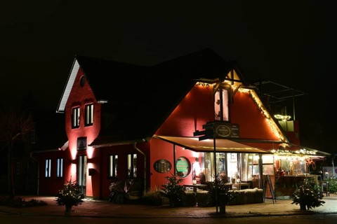 Fish house in St. Peter-Ording, Schleswig-Holstein, Germany, Europe